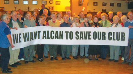 Pensioners protest to keep club open